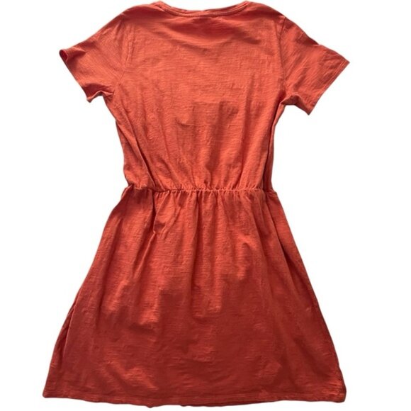 Old Navy Slub Cotton T-Shirt Dress Fit & Flare Rust L - Picture 2 of 7